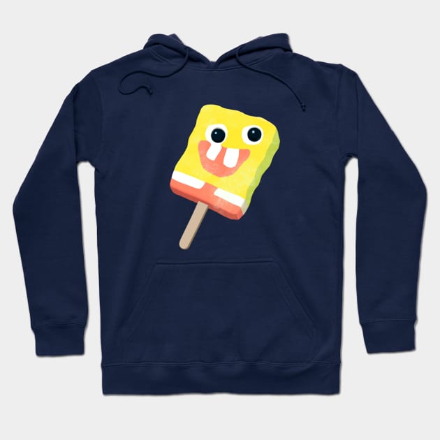 Sponge Popsicle Design Sticker Hoodie by waveformUSA